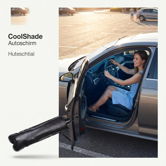 CoolShade Autoschirm -Für Fahrer, die ihr Auto lieben: Sonnenschutz statt Hitzeschock beim Öffnen